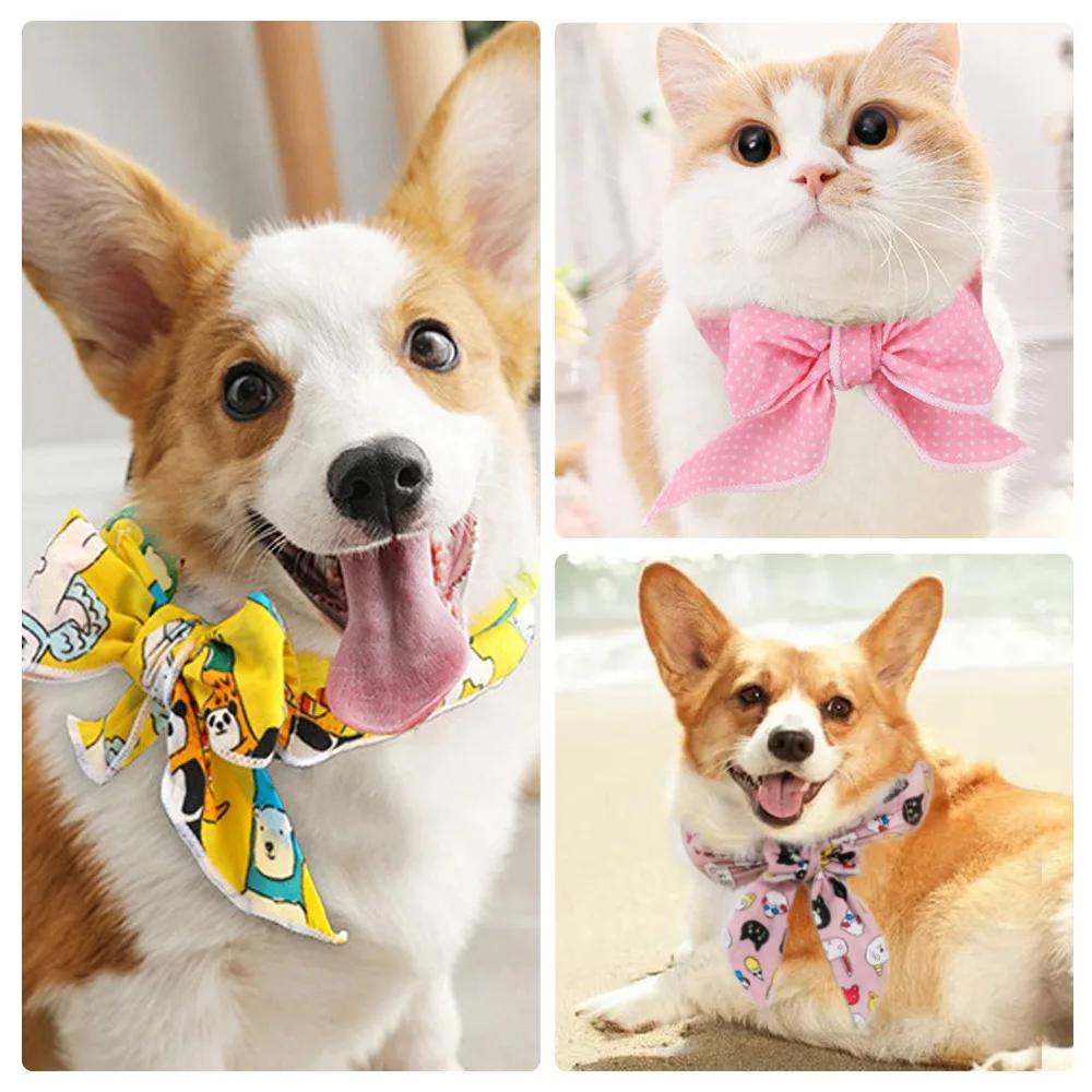 Summer Pet Cooling Ice Scarf Cool Ice Towel Heatstroke Dogs Cats Ice Scarf Collar Adjustable Cooling Cat Collar Bib Pet Supplies
