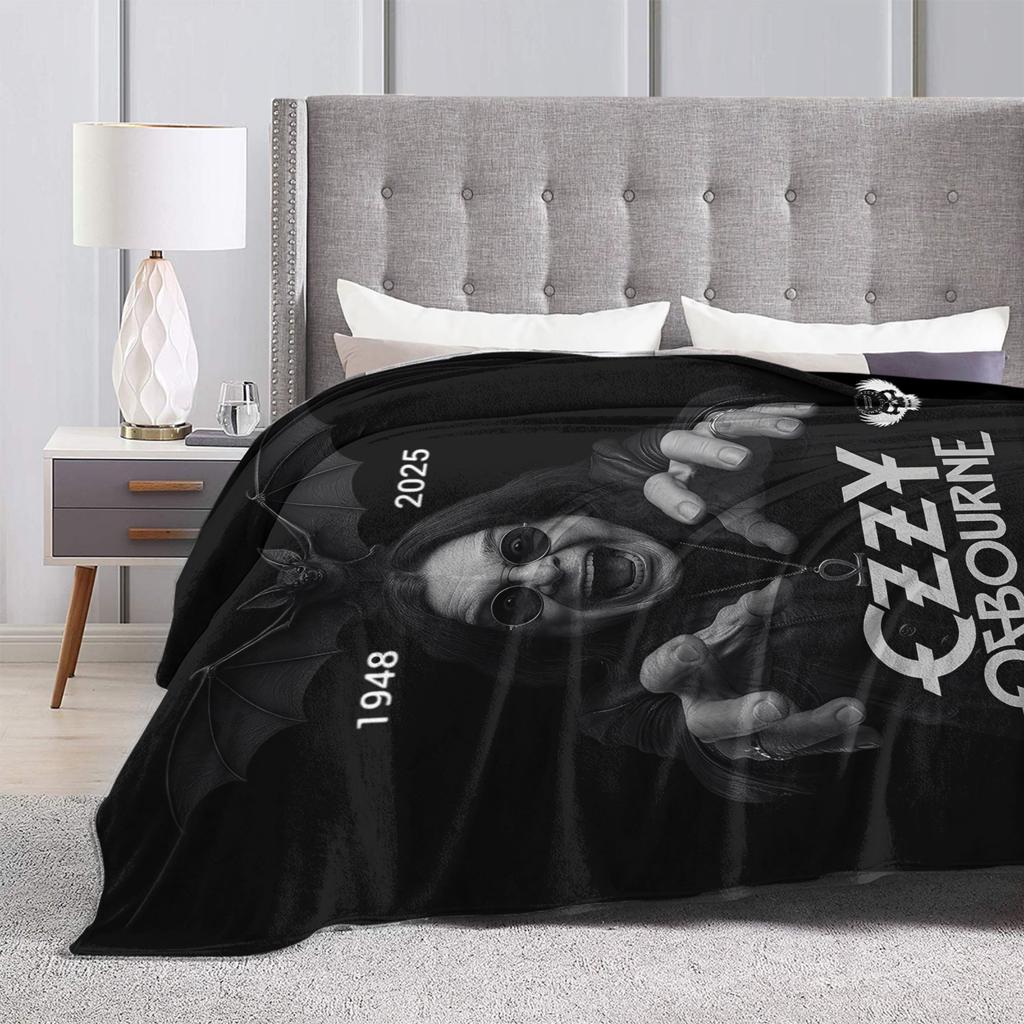 Ozzy Osbourne Rock Band Deka Fleece Jaro Podzim Multifunkční Měkké Přehozy pro Lůžkoviny Cestovní Lůžkoviny Přehozy