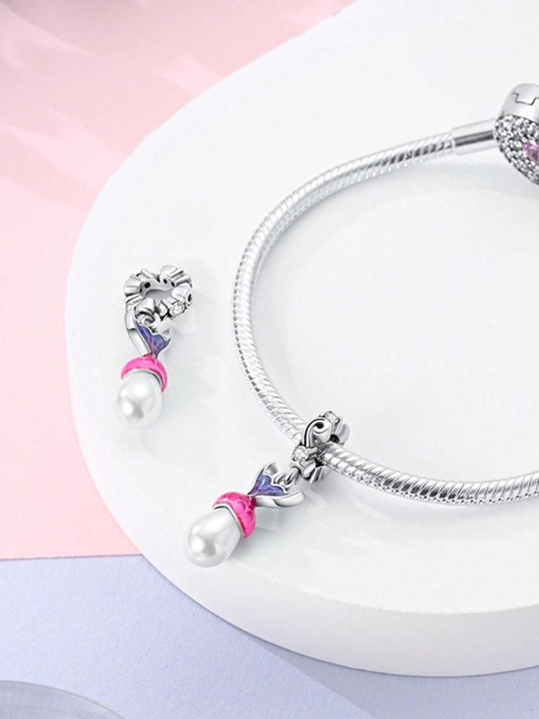 Charms Plata Ocean Pearl Octopus Beads Charm Copper Plated Fit Charms Copperoriginal Bracelet For Jewelry Making Diy Charm