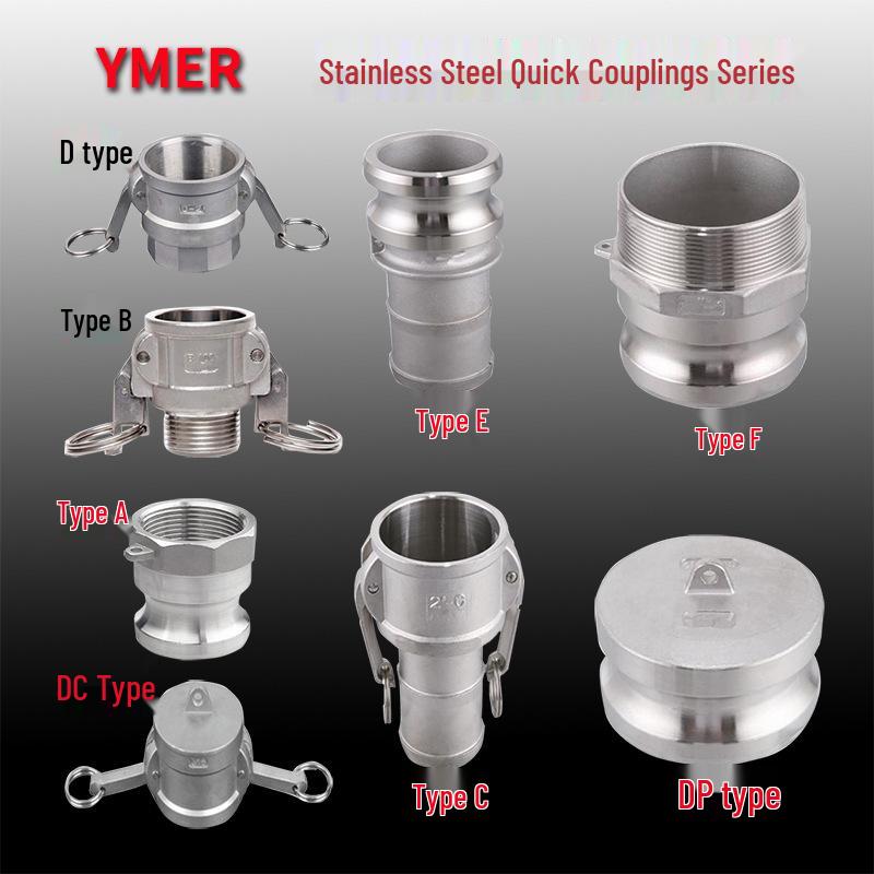 304 Stainless Steel Type D Internal Thread Quick Connector