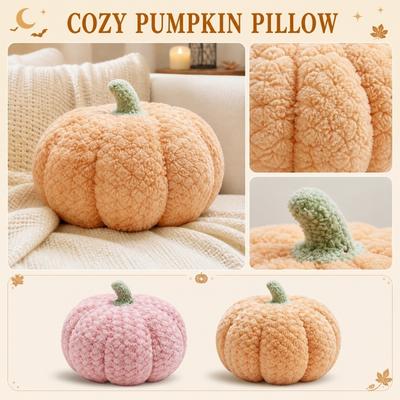 Pumpkin Plush , Lamb Soft Cushion for Halloween Home Decor, 20cm or 28cm