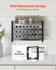 Spice Rack Organizer for Cabinet Seasoning Storage Set Wall Mounted 4 Pack