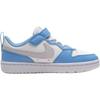 Nike Court Borough Synthetic Leather Low top Kids' Skateboarding Shoes Blue Gray Children Aged 3 7 Years Old DV5457-128