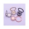 Round Foldable Zinc Alloy Phone Ring Holder 360 ° 1 Rotating Magnetic Lazy Stand