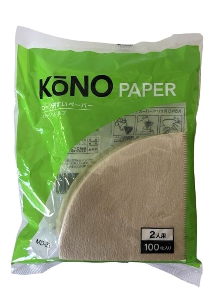 Kono Coffee Paper Filter MD25 Brown