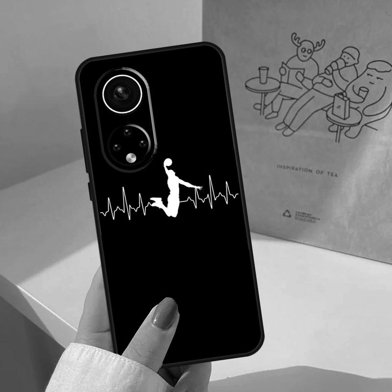 Basketball Heartbeat Case For Honor Magic 7 6 5 Pro Cover For Honor X9c X9b X9a X8a X8b X9 200 400 50 70 90 Lite