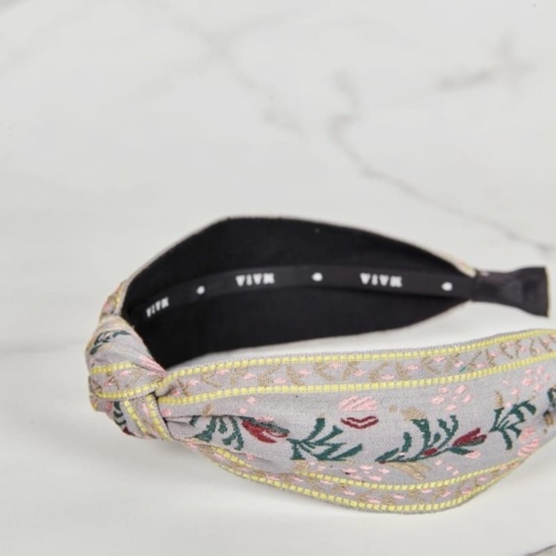 MAIA Royal Jacquard Haarband - Grau