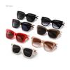 Luxury  Design Punk Irregular Square Sunglasses Women For Men Sun Glasses Vintage Popular Big Frame Metal Rivet Eyeglasses