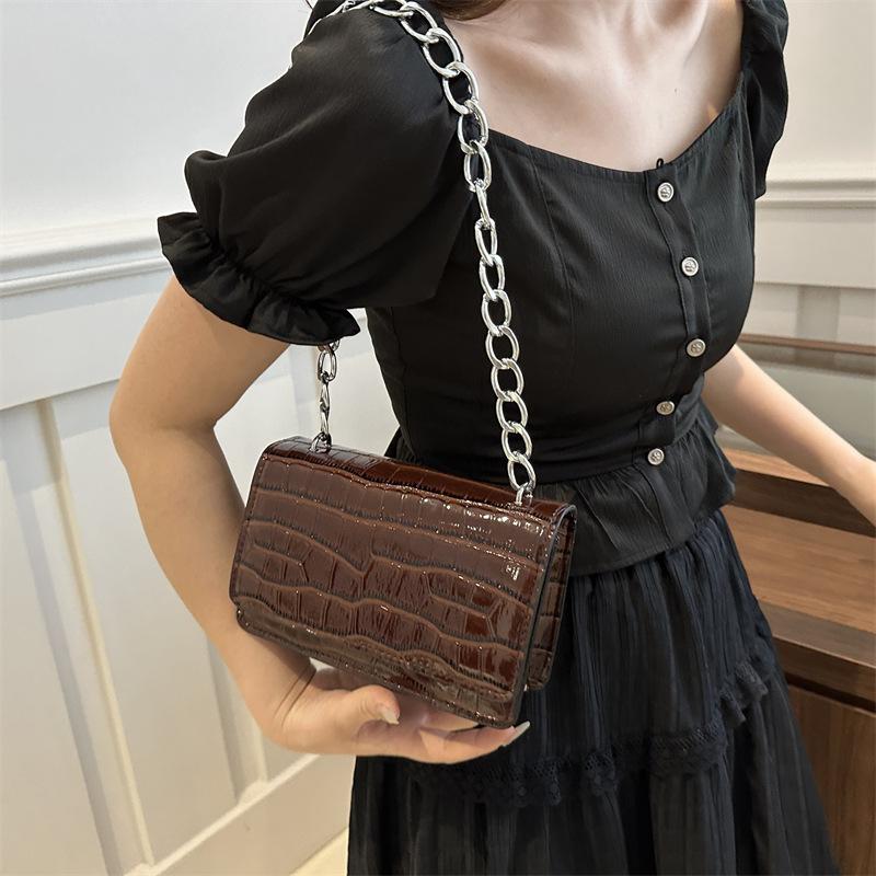 Stone Pattern Fashionable Bag for Women In Summer New Style This Year's Popular Simple Shoulder Bag for Commuting Underarms