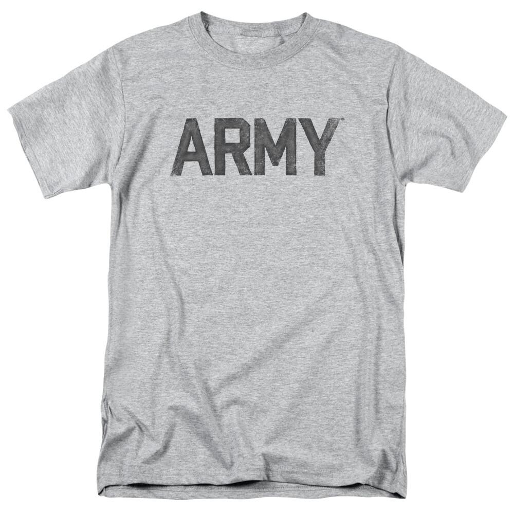 26 U.S. Army Star T Shirt Mens Licensed USA Military Tee Sport Gray Unisex T-Shirt M