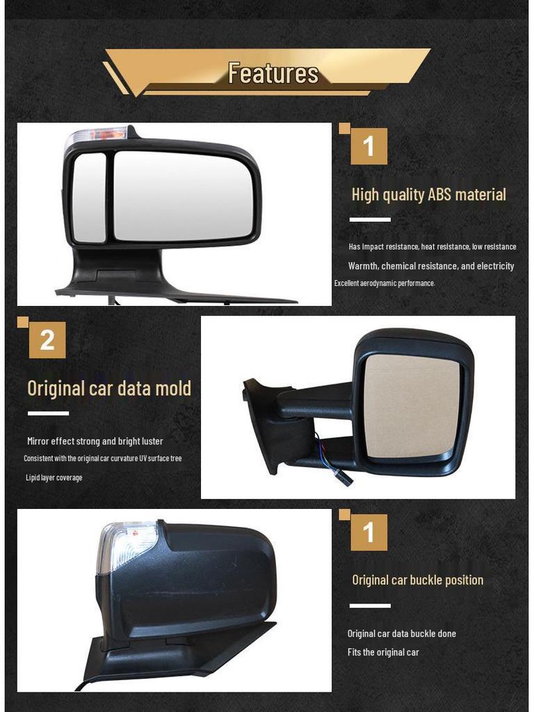 Compatible Rearview Mirror Assembly for Old 901/New 906 Mercedes-Benz Sprinter