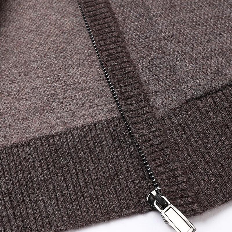 Hengyuanxiang Men's Thick 100% Wool Zipper Vest