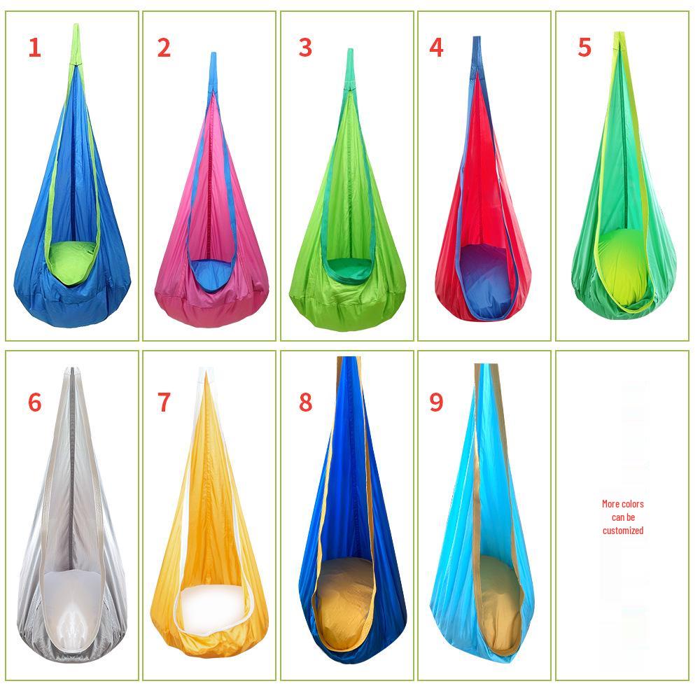 LED-Lit Portable Hanging Chair for Kids – Indoor/Outdoor Creative Nylon Swing