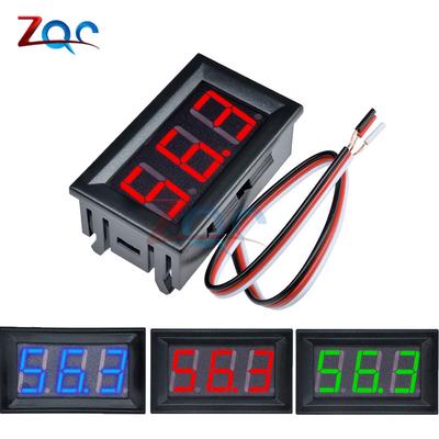 Mini LED Digital DC 0-100V Voltmeter Gauge Voltage Volt Fahrzeuge Panel Meter Red/Blue/Green 12V 24V 48V for Car Etc.