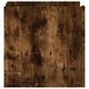 Nightstand Smoked Oak 45x50x50 cm Engineered Wood