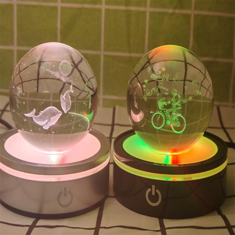 Solar System 3d kristallkula Kristallklot Laser snidad kristallkula med kulstativ Dekorativa planetsfärer Galaxy Födelsedagspresentprydnader