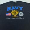 Vintage 90er JAHRE UNITED STATES NAVY THE SEA IS OURS T-Shirt XL militärisch weich