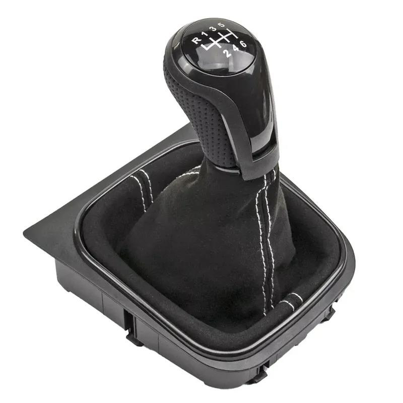 5/6Speed Car Speed Gear Shift Knob with Gaiter Boot  for Golf 5/6 MK5/6 Manual  for Jetta SCIROCCO III 137 138 EOS 1F7 1F8