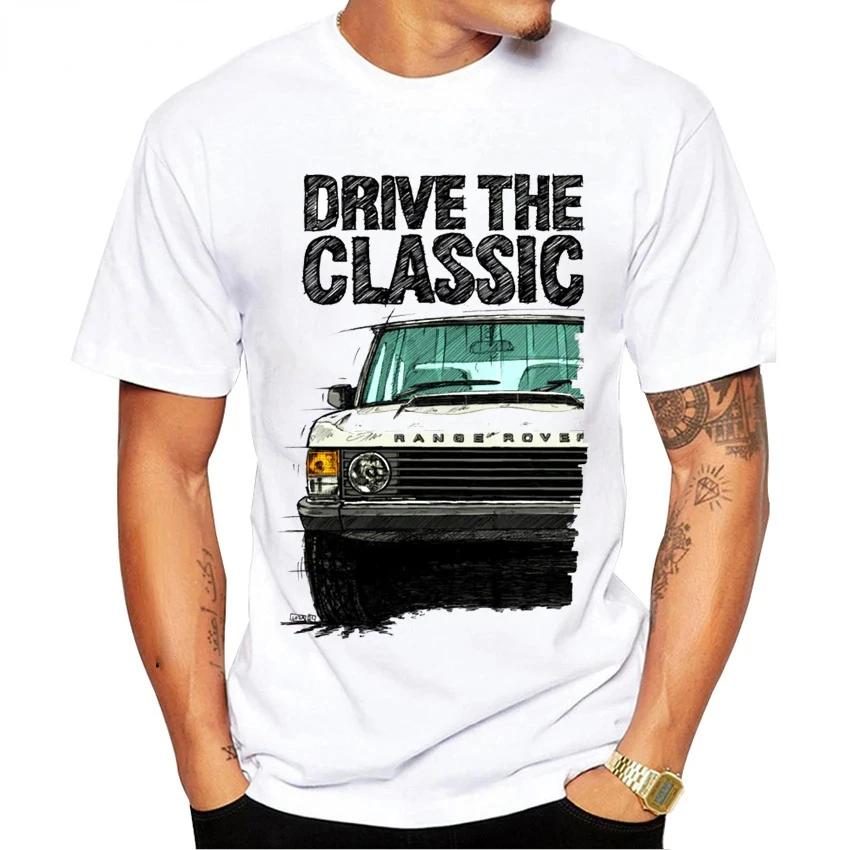 2025 new model Mens Short Sleeve TShirt Classic OffRoad Racing Shirt Car Design Harajuku White Casual Summer Casual Fashion T