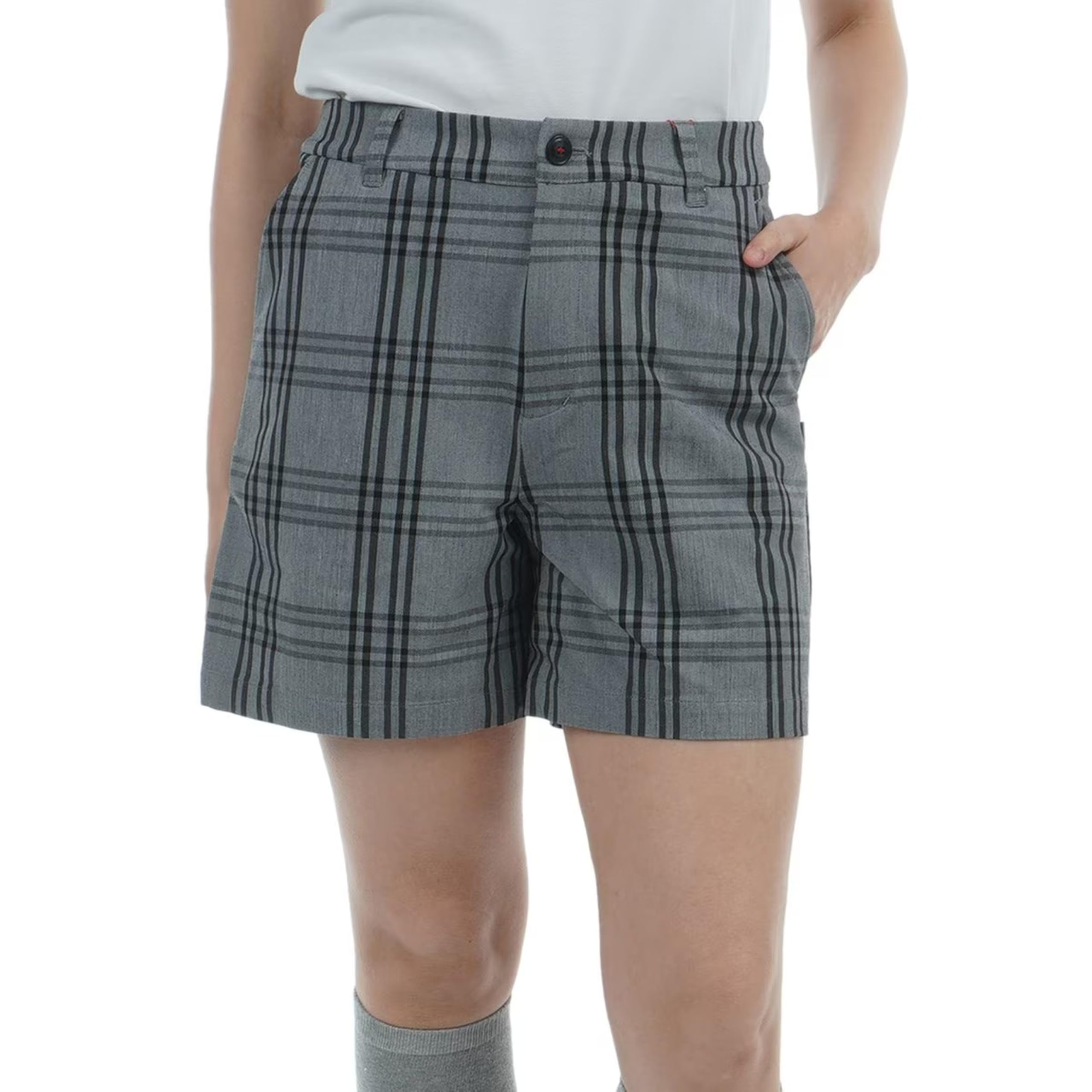 

Golf Culottes Stretch Double Plaid 00 [New Balance] Women s (4WAY Pattern) / 012-5139502 023_Gray [XS]