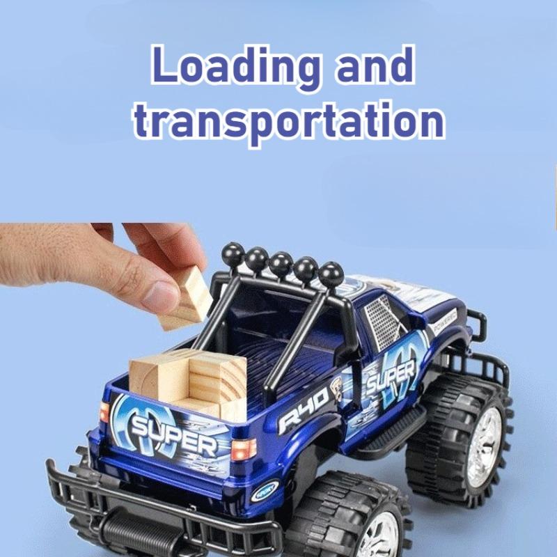 Large Off-Road Car Trucks Toys Friction Powered Push and Go Car Truck Inertia Vehicle for Kids Birthday Gift for Boys Girls