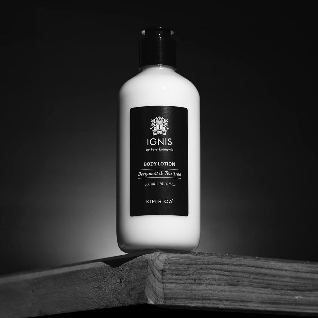 Kimirica Ignis Body Lotion With Bergamot & Tea Tree Extract Non-Greasy & Hydrating Formula | For all Skin Types, Paraben & Sulphate Free | Careful