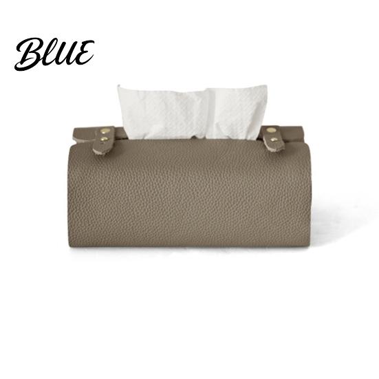 Household Tissue Box Faux Leather Box Minimalist Napkin Holder for Living Bedroom Container Room Desk Decorative Dispenser Cover Facial Tissues