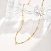 Wind Fashion Versatile Clavicle Chain Stainless Steel Epoxy Bead Chain Necklace, Jewelry Nc-2410