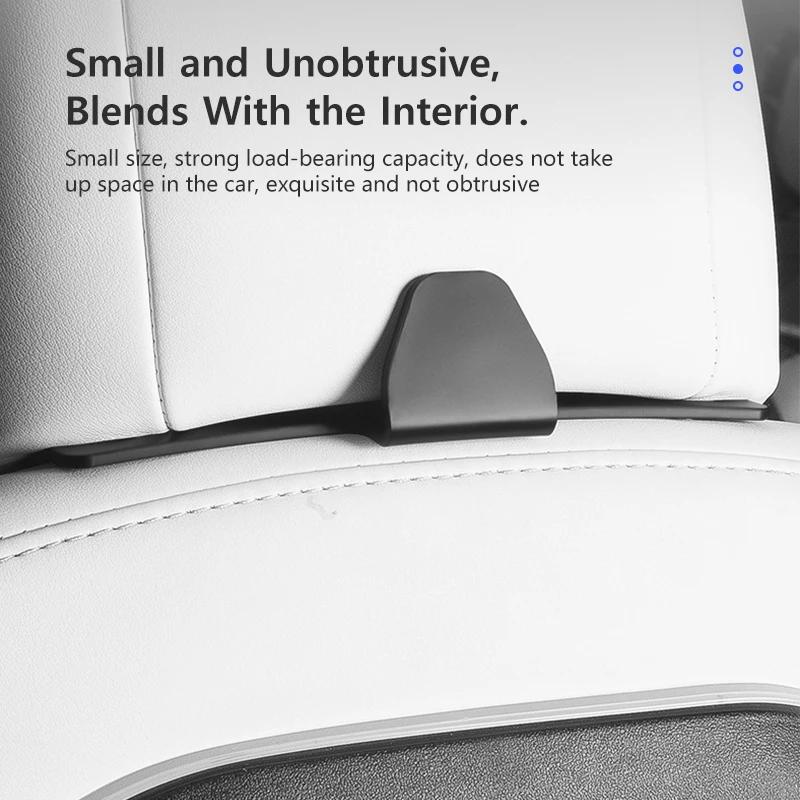 Car Rear Seat Hook for Tesla Model 3 Y ABS Headrest Hanger Car Seat Organizer Holder Interior Storage Fastener Clip Accessories