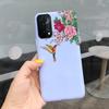 A74 Fodral För OPPO A74 CHP2219 Fodral Lyxigt Fjäder Dinosaurie Daisy Mönster Bakre Skydd För OPPO A74 5G CPH2197 A 74 Mjuk Capa