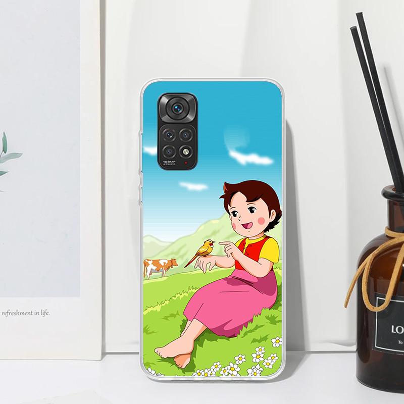 Heidi Cute Cartoon Phone Case For Xiaomi Redmi Note 15 13 14S 14 Pro Plus 12S 11S 10S 12 11E 10 11T Art Fundas Back Cover Redmi