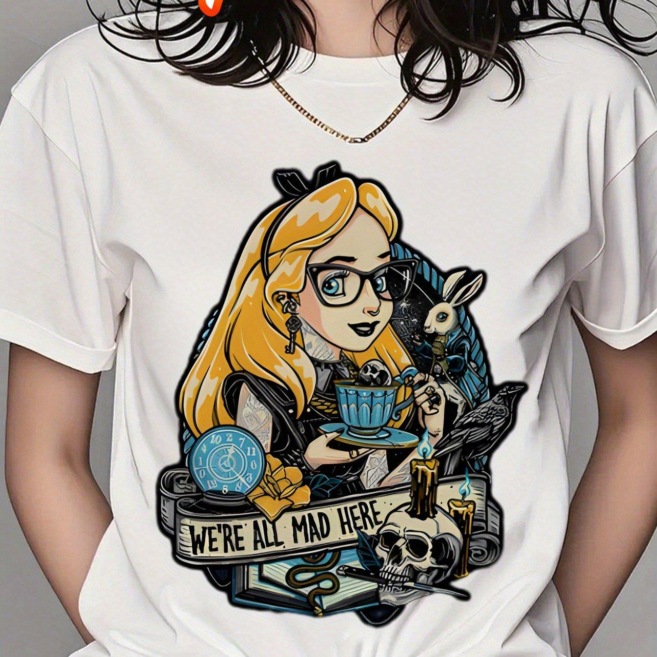 

Summer Pure Crew Neck Short Sleeve T-shirt Women S Tee Graphic T-shirts Clothes S