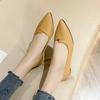 Fashion Office Pointed Toe Women's Flat Shoes Black Yellow Ladies Footwear Elegant and Fashionable on Offer 2025 Summer Non Slip Popular