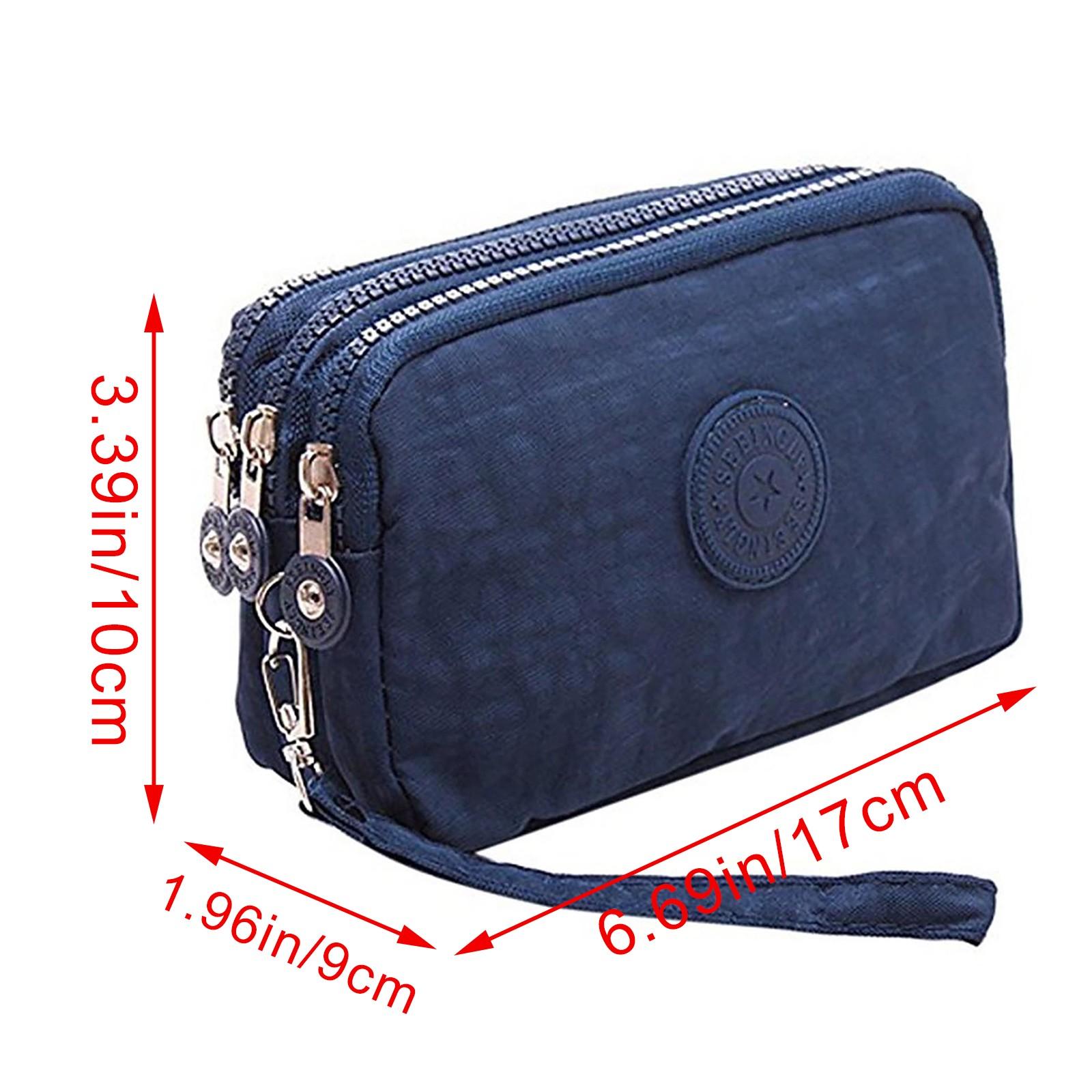 Женские водонепроницаемые холщовые однотонные портмоне для мобильных телефонов — фото 2