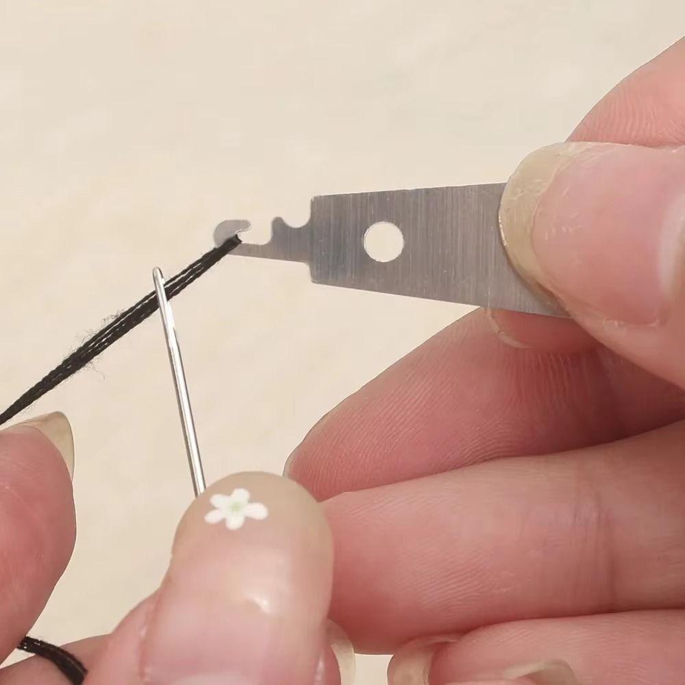 37PCS Large Eye Steel Sewing Tool Set Portable Manual Sewing Tool Kit Sewing Needles Kit Crafting