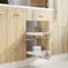 Built in Drawer Basket Slide 2 pcs Silver 400 mm