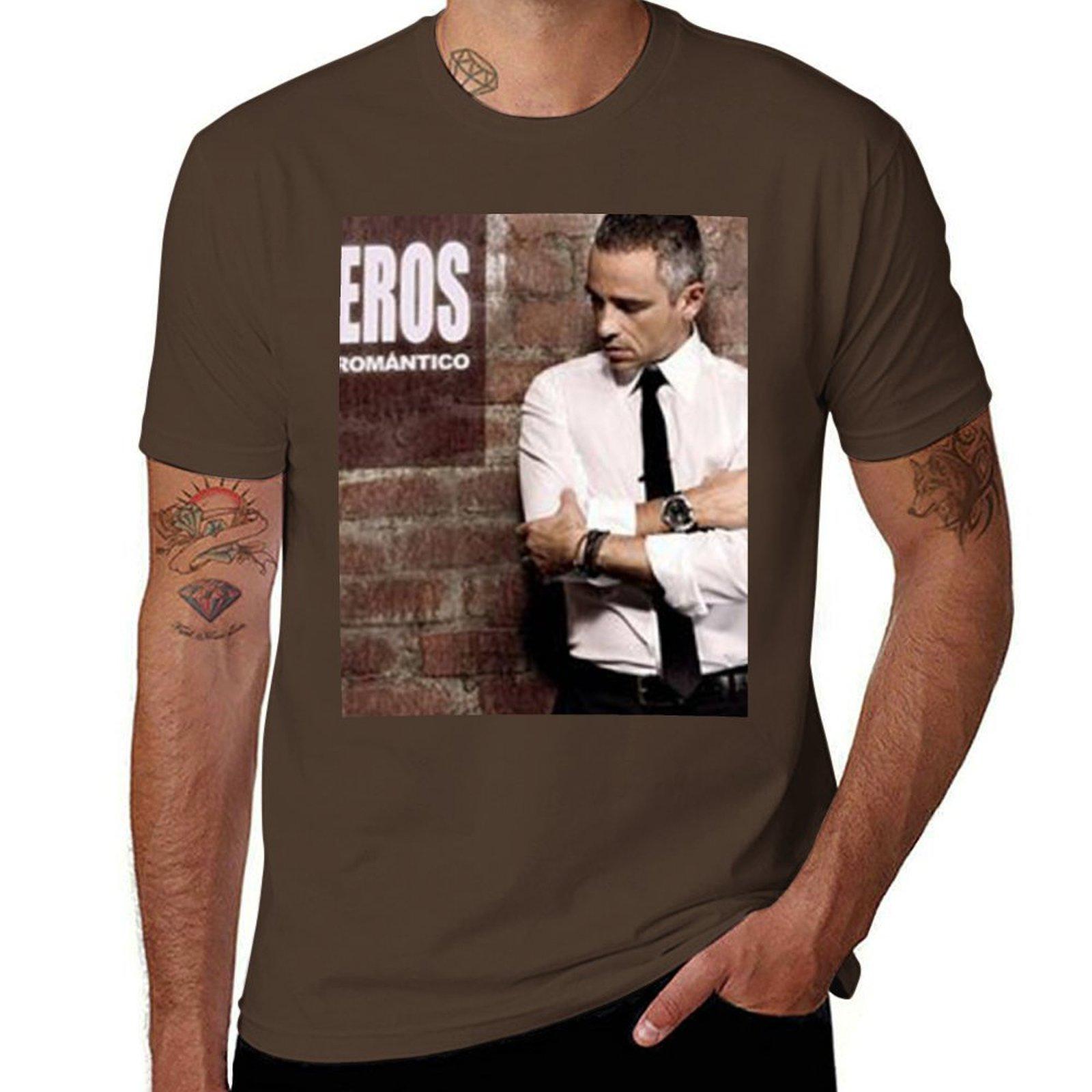 

Eros Ramazzotti - Poster T-Shirt kawaii clothes quick drying sweat Aesthetic clothing mens t shirt graphic M