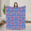 Captain America Flannel Blanket  Funny Throw Blanket for Bed Sofa Couch 150*125cm Plush Thin Quilt