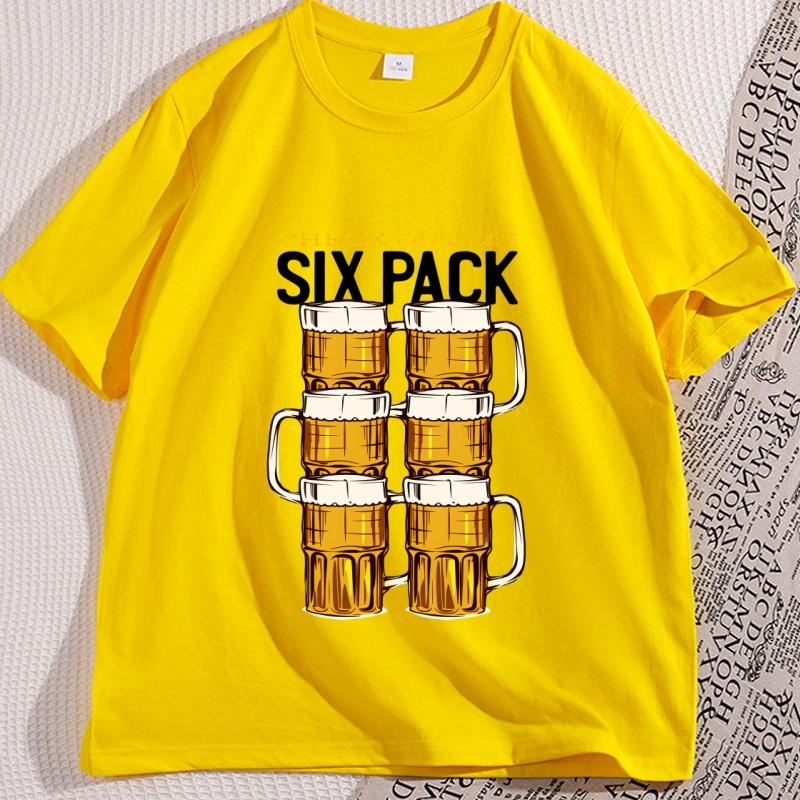 Check Out My Six Pack Tshirt Funny Beer Drinking Tshirt Casual O Neck Cotton Short Sleeve T Shirt Streetwear Mens Clothing