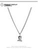 Trendy Titanium Steel Kitten Necklace: European & American Hip-Hop Style, Unisex Pendant Chain for Couples