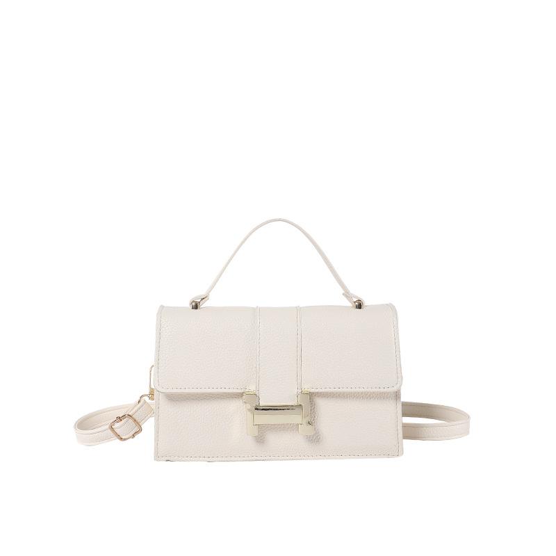 Lychee Pattern Portable Small Square Bag Women's 2024 New Fashion Shoulder Bag Texture Versatile Messenger Bag