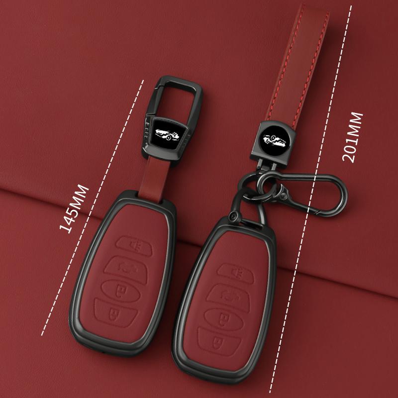For Subaru Sti Brz Wrx Xv Ascent Forester Outback Impreza Legacy Car Key Cover Leather Zinc Alloy Key Case Case