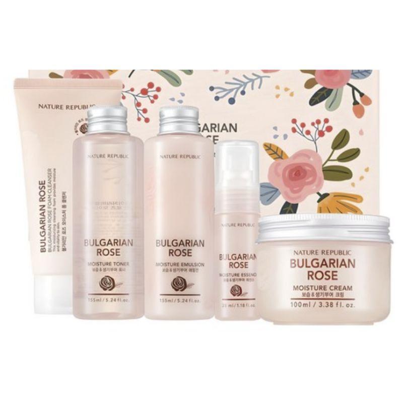 Nature Republic Специальный набор Bulgarian Rose Skincare – Полный увлажняющий ежедневный уход