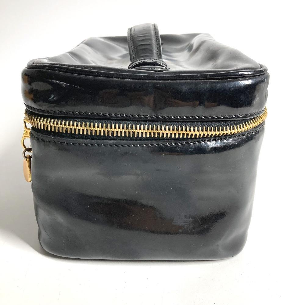 CHANEL With mirror CC logo Bag Vanity Bag Horizontal Cosmetics Pouch Hand Bag