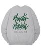 MONSTER REPUBLIC Authentic Logo Deep Green Sweatshirt Gray_8127