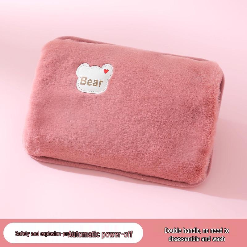 Электрическая грелка-кролик из плюша – Взрывозащищенная, съемная, моющаяся, согреватель для рук.