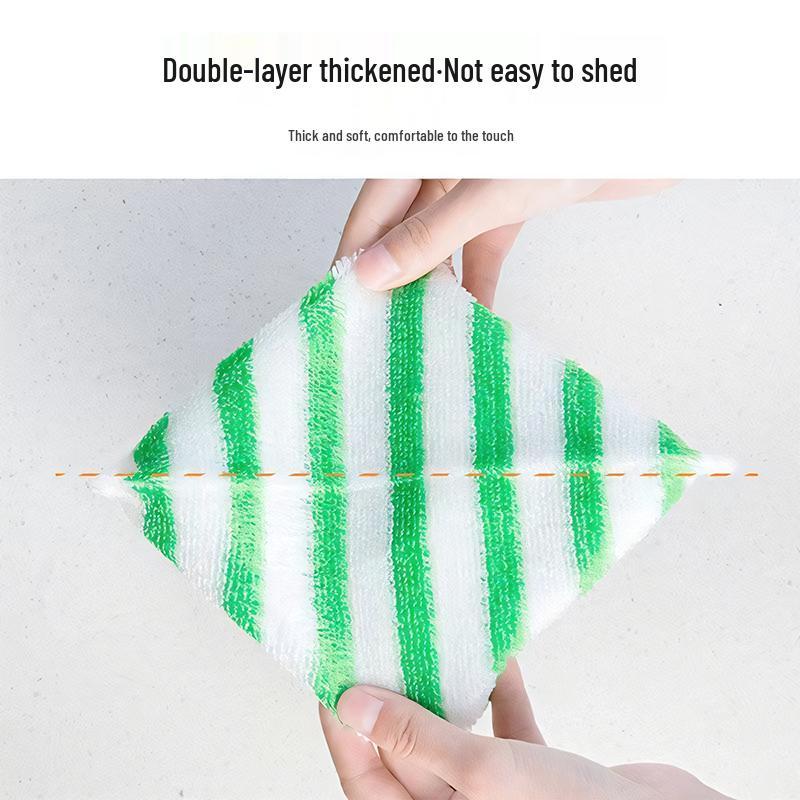 Bamboo Fiber Lint-Free Absorbent Dishcloth for Kitchen Cleaning