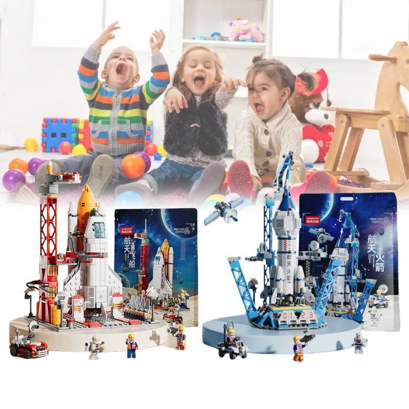 Shuttle Rocket Space Building Blocks Toys Children Educational Gift Boys Girls