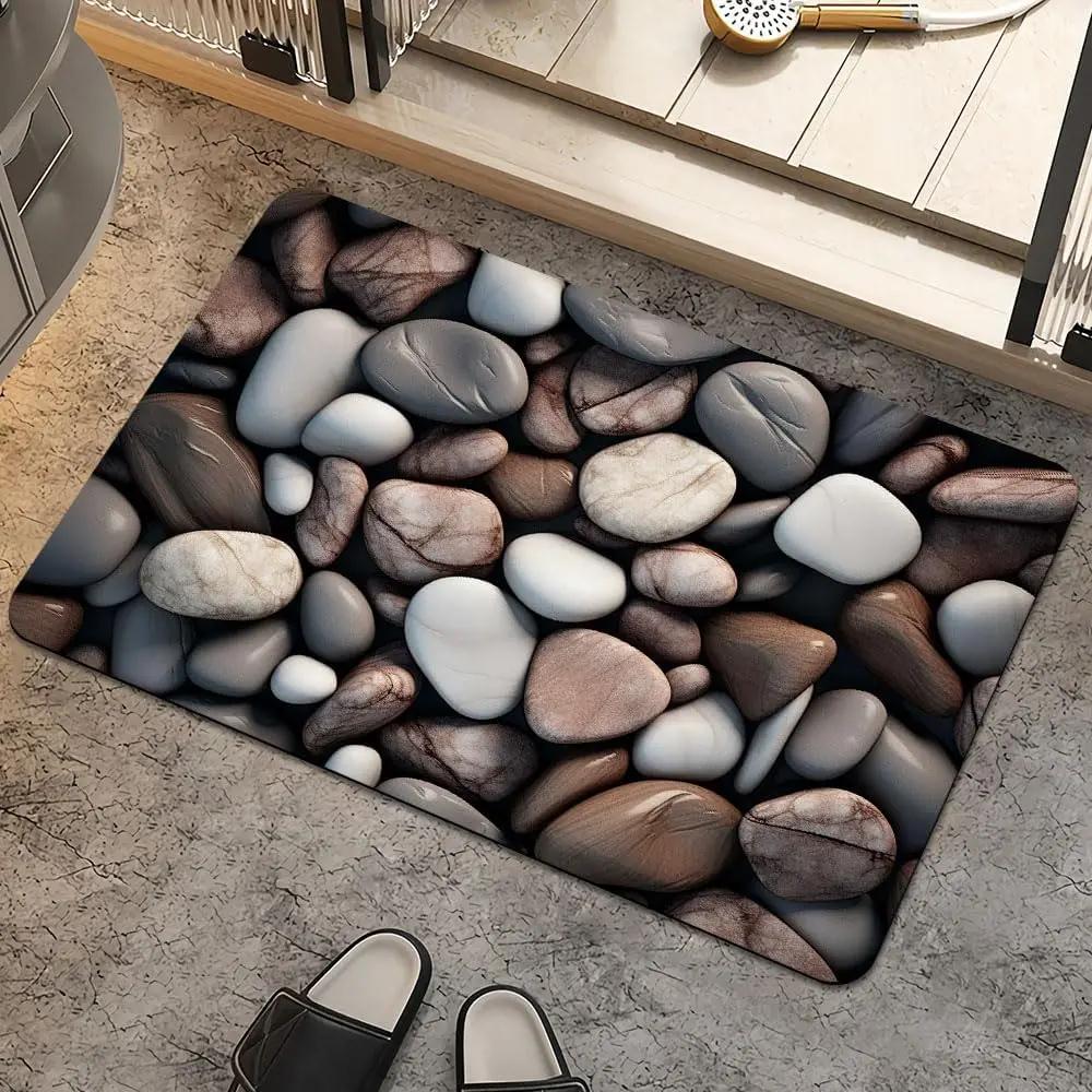 Mushroom Plant Leopard Print Mermaid PatternCarpet Bathroom Kitchen Living Room Door Mat Animal Print Indoor FloorDecoration Mat
