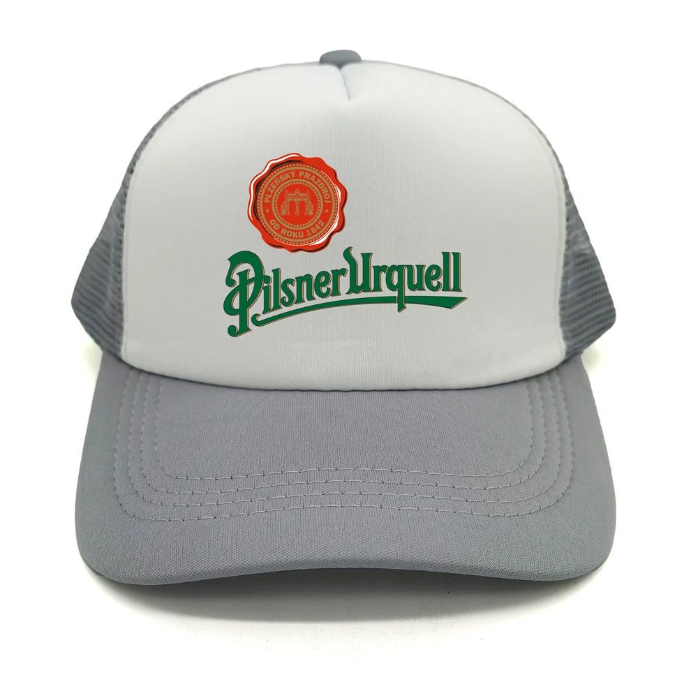 Pilsner Urquell Beer Trucker Cap Unisex Cool Pilsner Urquell Hat Baseball Cap Cool Summer Unisex Mesh Net Caps Adjustable